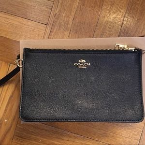 Coach Clutch Crossgrain Leather